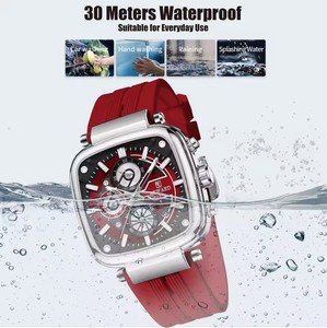 REWARD RD831509M Montres pour hommes Quartz Analogique Étanche Lumineux Date <span class=keywords><strong>Montre</strong></span>-bracelet Bracelet en silicone <span class=keywords><strong>Montre</strong></span> décontractée de luxe pour hommes - Product Image 4
