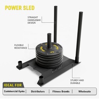OKPRO Factory Wholesale Heavy Duty Weighted Power Sled Fitness Speed Training Pull Push Sled
