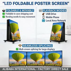 หน้าจอโฆษณา LED แบบพกพา P2.5/P2.0 ตั้งพื้นได้ ใช้งานได้ทั้งภายในและภายนอกอาคาร เคลื่อนย้ายได้ พับเก็บได้ ระบบอัจฉริยะ HDR10+ กันน้ำ IP65 รุ่น MT-L - Product Image 3