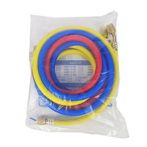 HVAC Auto <span class=keywords><strong>Pressure</strong></span> Measuring Instrument R134A Refrigeração Manifold Gauge Set AC Brass A/C Refrigeração Veículo Ferramentas - Product Image 6