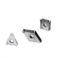 Outil de tournage externe en diamant monocristallin CNC MCD Hezuan, couramment utilisé, dureté HRC45 pour tour CNC