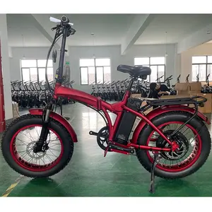 Bunter Rahmen 48V1000W E-Bike-Fadern hochwertiges 20" × 4,0 Fettes Reifen-Klappbares Elektrofahrrad