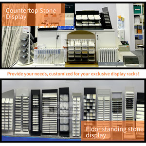 Промышленная плита, раздвижная орбитальная мраморная стойка для пользовательского камня, выталкивания и мебели, выставочный зал - Product Image 2
