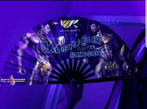 Nouveauté : Éventail en plastique polyester imprimé UV Guansen pour le Nouvel An chinois, Noël, Diwali, les fêtes et les cadeaux - Product Image 3