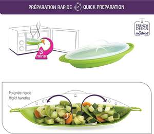 Cuiseur vapeur en silicone sans BPA pour micro-ondes - Product Image 6