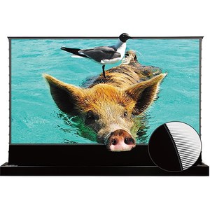 Écran motorisé à levage au sol <span class=keywords><strong>VIVIDSTORM</strong></span> Taiwan CBSP Black Grid pour projecteurs à ultra courte focale (16:9) - Product Image 3