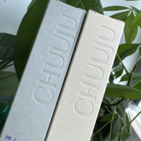 Boîte d'emballage créative en papier texturé gaufré pour parfum, pliable et de conception spéciale