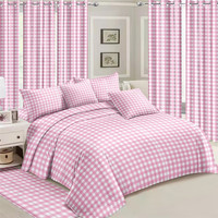 Collection de literie de luxe en gros, design 6 pièces, ensemble de draps, housse de couette et rideaux assortis