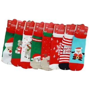 Chaussettes Festival, noël, en coton écologique, fines et mignonnes, pour bébés, nouvelle collection - Product Image 1