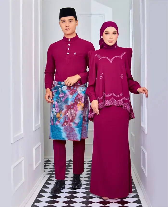 Fashion islamic clothing ladies dress design Baju Kurung muslim dress