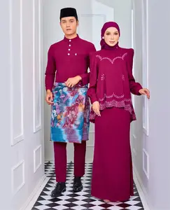 Fashion Islamic Clothing Ladies Dress Design Baju Kurung Muslim Dress