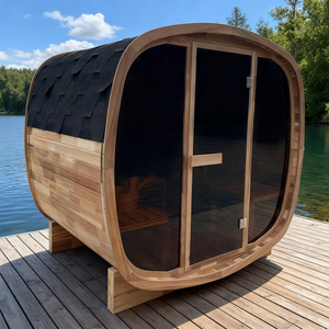 Sauna en <span class=keywords><strong>c</strong></span>èdre rouge canadien de luxe, réduction de 10% |   Sauna de jardin extérieur imperméable |   Maison préfabriquée pour 2 à 4 personnes avec <span class=keywords><strong>spa</strong></span> - Product Image 2