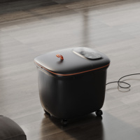NINGDECRIUS Bain de pieds professionnel avec massage par vibration et bain de pieds électrique chauffant Shiatsu AC 220V 50W