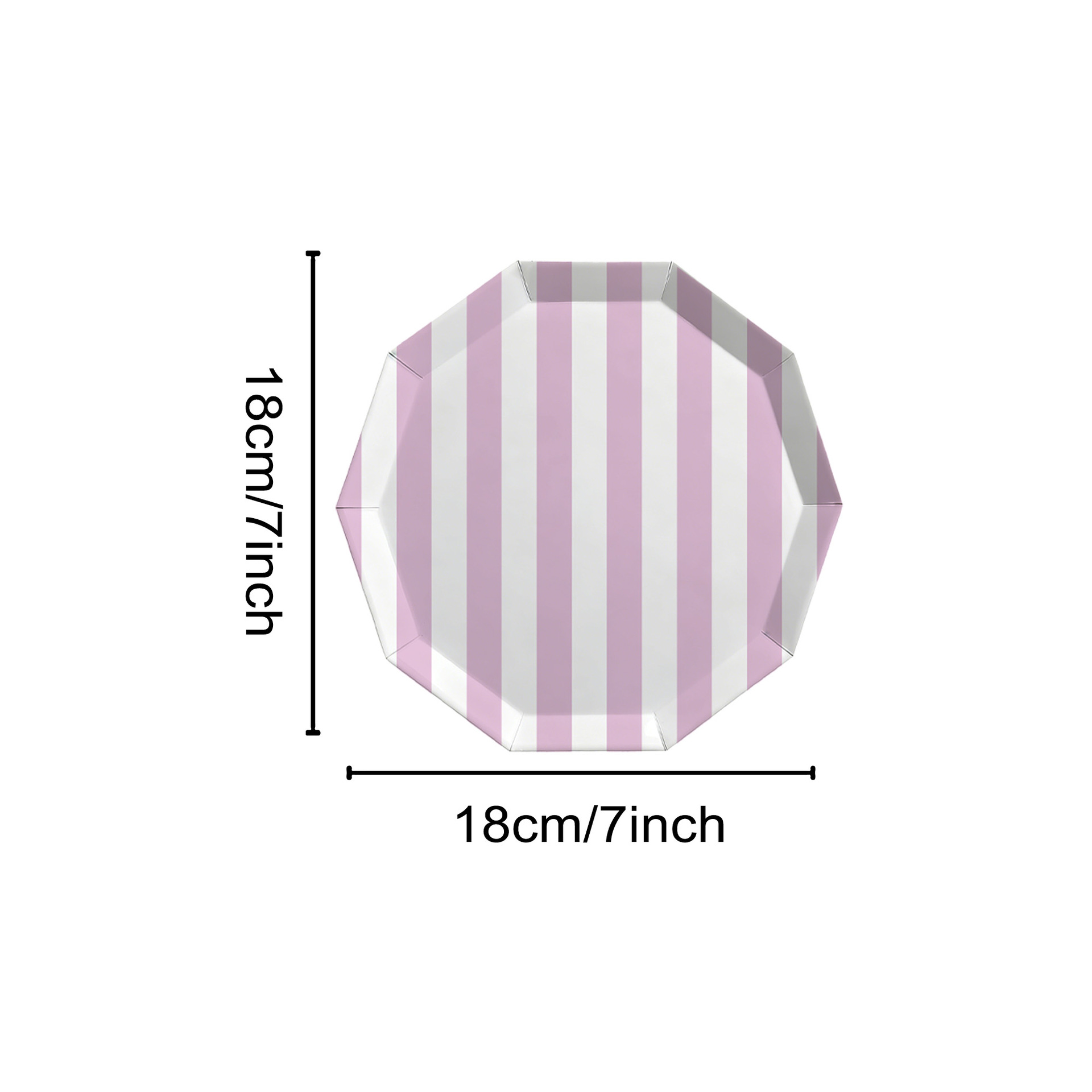 Purple 7 inch plates