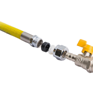 Di alta qualità <span class=keywords><strong>flessibile</strong></span> rivestito in PVC in <span class=keywords><strong>acciaio</strong></span> inox corrugato tubo del <span class=keywords><strong>Gas</strong></span> JIS Standard piegato tubo industriale giallo saldato <span class=keywords><strong>Gas</strong></span> naturale - Product Image 5