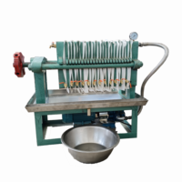 Presse à filtre à plaques et cadres compacte, modèle commercial, en promotion, pour le filtrage de l'huile de noix de coco, d'arachide et de soja