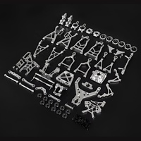 Kit de pièces de rechange améliorées, pièces en métal CNC entièrement en aluminium pour voiture RC Rofun Rovan BAHA 1/5, buggy 855401 855402