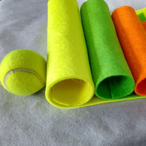 1mm2mm3mm3.3mm4mm épais feutre de tennis en soie brillant produit en usine, jaune, <span class=keywords><strong>orange</strong></span>, vert, processus de tissu non tissé personnalisable - Product Image 4