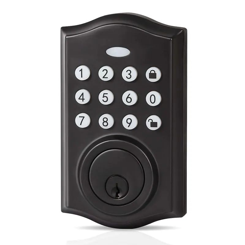 Kunci Digital pabrik untuk keypad lampu rumah dengan 50 kata sandi pengguna kunci gembok Digital pintu