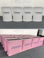 Réception d'ascenseur en polyester avec éclairage LED lumineux pour événements et expositions