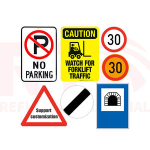 Etiqueta Reflectante de Advertencia de Seguridad de Aluminio Clase 1 Personalizada de Fábrica Directa de <span class=keywords><strong>Australia</strong></span>, Señales de Tráfico Reflectantes UV, Material Reflectante - Product Image 1