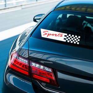 สติกเกอร์ไวนิลติดประตูลายธงลายตารางตกแต่งอุปกรณ์เสริมรถยนต์สติกเกอร์ติดรถรูปตัวประตูสติกเกอร์ติดรถแข่งแรลลี่กีฬา - Product Image 6