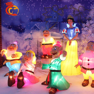 Parc d'attractions nouvel an chinois neige blanche et les sept nains festival de lanterne de soie à vendre - Product Image 2