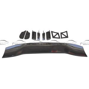 Aileron de coffre arrière en fibre de carbone style JS, becquet de type queue de canard pour Honda Civic 8ème génération Si 2006-2011 - Product Image 3