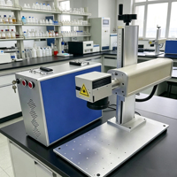 Machine de gravure laser fibre CNC portable, refroidissement par air, haute précision (0,001 mm), économique, pour marquage de coques de téléphone AI/PLT