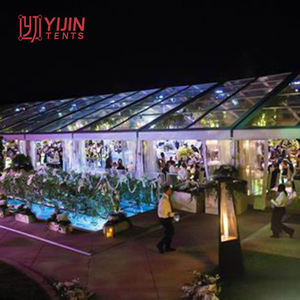 Tente de réception en aluminium transparente 10x20m pour 200 personnes, idéale pour mariages et salons professionnels - Product Image 5