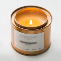 Heißer Verkauf guter Qualität Gold Tin Jar Kerzen Soja Wachs Duft kerzen für Hochzeits geschenk