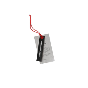 Étiquettes personnalisées écologiques pour vêtements avec estampage à chaud argenté, étiquettes suspendues pour vêtements, jouets, chaussures et sacs, étiquettes <span class=keywords><strong>en</strong></span> papier épais - Product Image 1