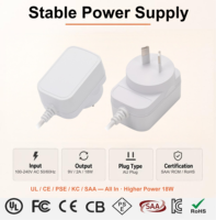 Adaptateur secteur 18W 9V 2A, transformateur secteur avec prise murale AU, alimentation AC/DC pour appareils intelligents, routeur, caméra CCTV, LED