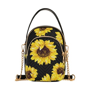 Bolsos de Mano Cruzados Casuales de Piel Sintética con Cadena y Logotipo Personalizado al por Mayor para Mujer - Product Image 1