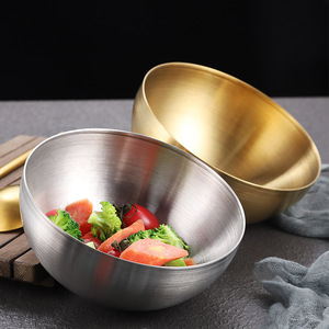Stainless Steel Salad Bowl Large Dishwasher Safe Microwave Safe Party Use - Product Image 1