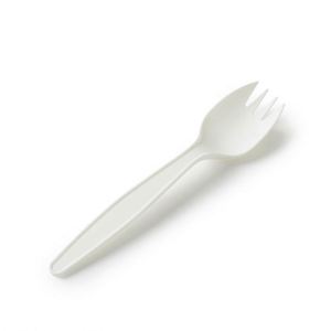 Ensemble de couverts jetables biodégradables en PP et amidon de maïs pour restaurant, avec serviette humide - Product Image 1