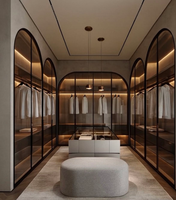 Vermonhouzz – Conception de dressing intégré de luxe haut de gamme avec coiffeuse intégrée pour villas et suites d'hôtels haut de gamme
