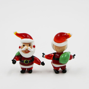 Figura de Papá Noel de Cristal para Navidad, Estatua con Bolsa de Regalo, Adorno Decorativo para el Hogar - Product Image 2