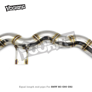 Tubo medio de igual longitud Yooking para <span class=keywords><strong>BMW</strong></span> M3/<span class=keywords><strong>M4</strong></span> G80/G82 S58 3,0 T 2021-2023 sistema de <span class=keywords><strong>escape</strong></span> de tubo de acero inoxidable pieza de coche <span class=keywords><strong>Escape</strong></span> - Product Image 3