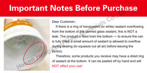 300ml penyegel silikon netral bening anticuaca ACETOXY saniter RTV lem perekat instan konstruksi multi-penggunaan Windows - Product Image 6