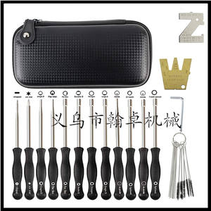 Estuche/Bolsa de Cuero Negro HZPJ con Cierre para Ajustador de Carburador y Destornillador, con Kit de Herramientas de Reparación Electrónica DIY con EVA - Product Image 5