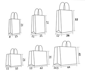 Sacs en papier <span class=keywords><strong>kraft</strong></span> brun uni 100 % biodégradables, résistants, pour légumes et courses - Product Image 6