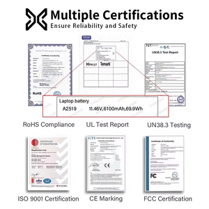 Batteries de remplacement pour ordinateur portable <span class=keywords><strong>Macbook</strong></span> <span class=keywords><strong>Pro</strong></span> 2022 2021 13 pouces 6100mAh A2442 A2779 A2918 A2519 <span class=keywords><strong>Batterie</strong></span> <span class=keywords><strong>externe</strong></span> pour ordinateur portable OEM - Product Image 3