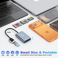 Lettore di schede CFexpress Type B e XQD con SD, USB C 3.2 Gen 2 10Gbps ad alta velocità, lettore di schede di memoria a doppio slot
