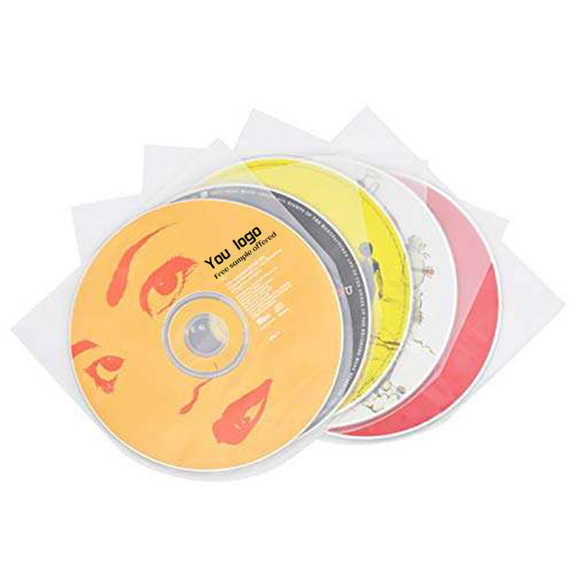 Factory Wholesale No-Acid Exterior Disc DVD CD Protective Lp Album Sleeves Record Storage Bag