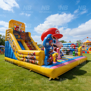Gran Parque de Atracciones, Casa de Juegos Inflable para Adultos, Ciudad de la Diversión, Parque Temático Inflable para Niños, Gran Parque de Trampolines, Trampolín Inflable - Product Image 3