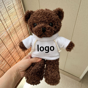 T-shirt en peluche ours en peluche avec logo personnalisé, poupée en peluche, accessoire <span class=keywords><strong>photo</strong></span>, cadeau d'entreprise pour événement d'entreprise - Product Image 1