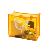 Sac de shopping en vinyle de luxe transparent, pochette imperméable de qualité supérieure pour les essentiels d'été