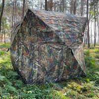Tente de chasse en plein air avec une forte capacité de dissimulation, vue claire à 270 degrés depuis l'intérieur pour une utilisation tactique, tente de camping imperméable