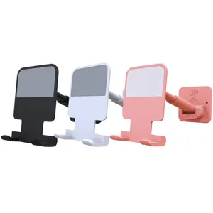 CaseBuddy Toilet Kitchen Mobile Phone Holder Wall Mounted Bracket ABS Silicone Wall Mount Mobile Phone Holder